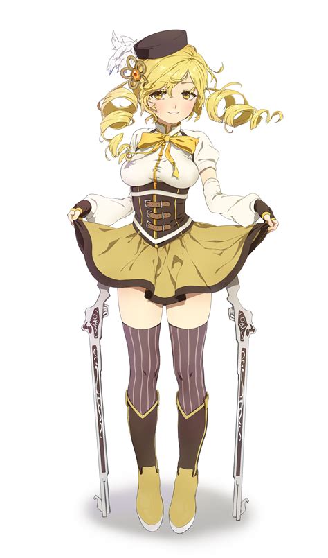 safebooru 1girl absurdres beret blonde hair boots breasts corset detached sleeves drill hair