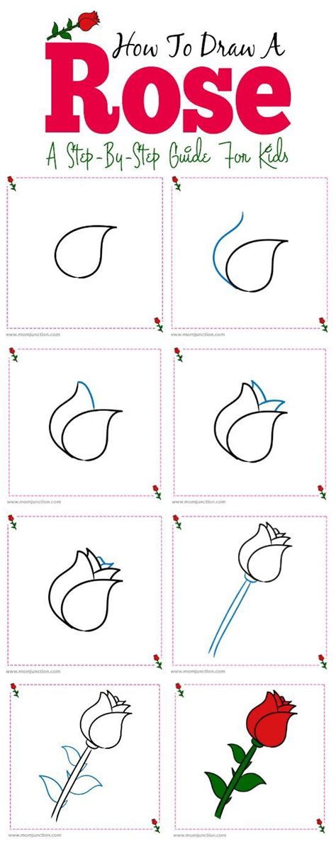 How To Draw A Rose Easy Step By Step With Pictures How To Draw A Rose