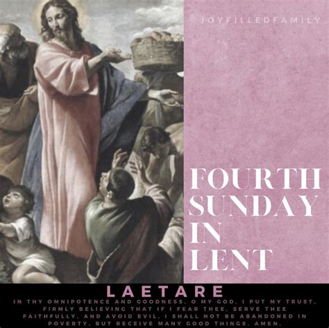 Laetare Fourth Sunday In Lent