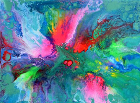 Small Abstract 6 - Abstract Fluid Painti, Painting by Tiberiu Soos ...