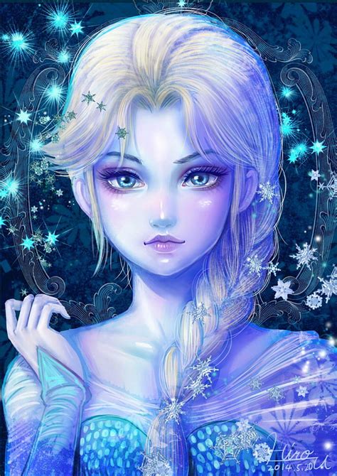 1080p Free Download Frozen Disney Elsa Frozen Long Hair Cartoon Blue