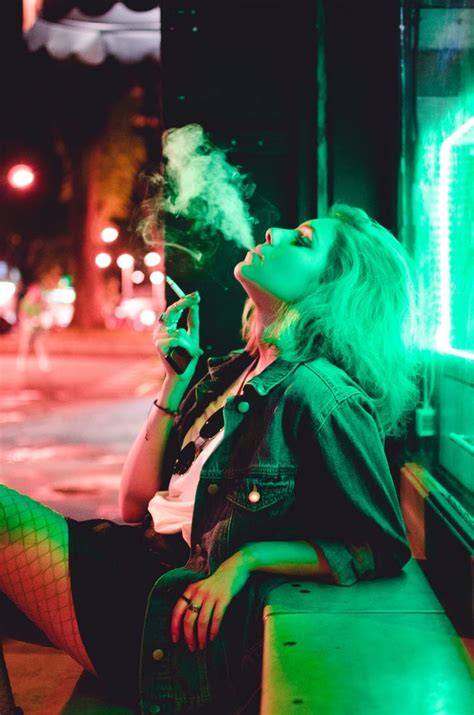 Photo By Daniel Monteiro On Unsplash Neon Photography Girl Smoking