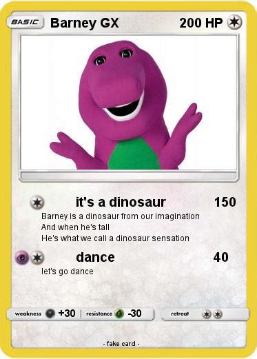 Pokémon Barney Gx 1 1 Its A Dinosaur My Pokemon Card