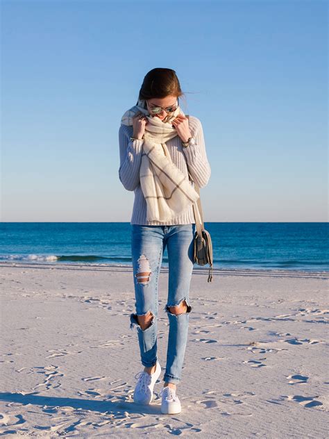 Winter At The Beach Fashion Blogger Lcb Style Cold Beach Outfit