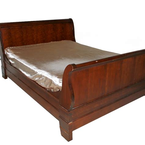 Solid Cherry Queen Size Sleigh Bed By Mt Airy Furniture Company Ebth