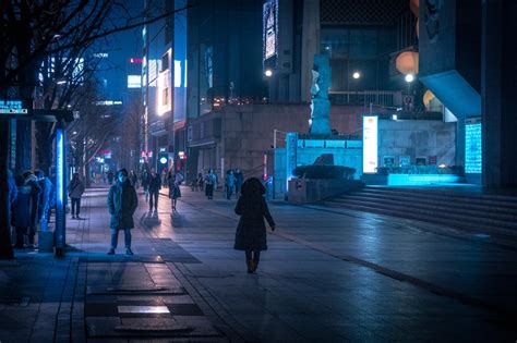 Late Winter Night In Seoul South Korea Rneoncities