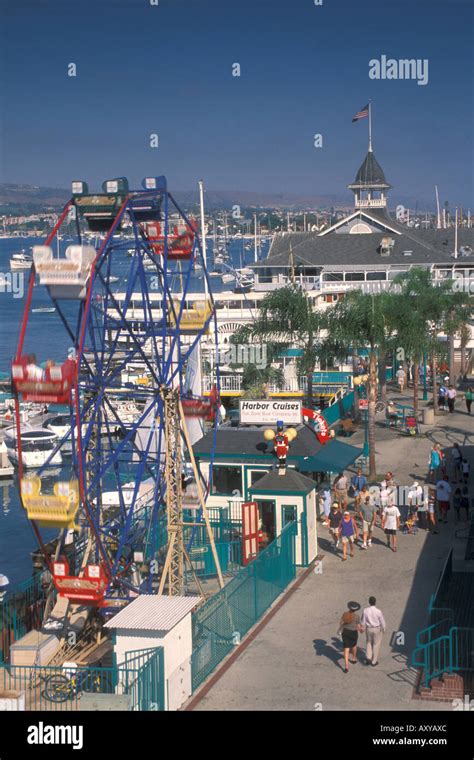 Ferris Wheel And Promenade On Waterfront At Balboa Island Funzone