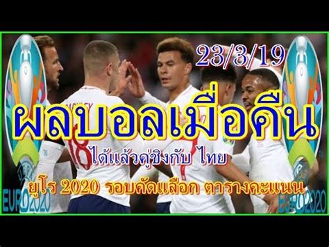 ฟุตบอลโลก 2022 รอบคัดเลือก โซนเอเชีย รอบสอง 13.00 น. ผลบอลเมื่อคืน/ยูโร2020รอบคัดเลือก,ตารางคะแนน/ไชน่าคัพ ...