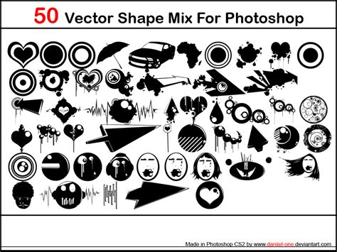 1000+ Free Photoshop Custom Shapes In 40 Sets | Designbeep
