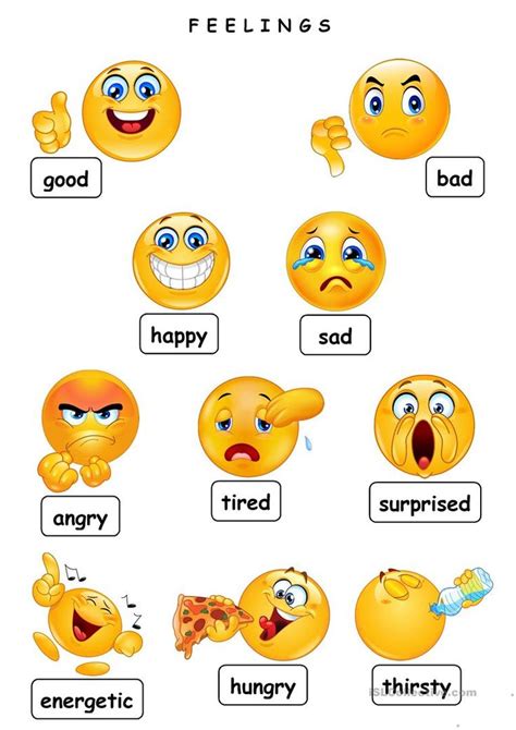 Feelings Flashcards English Esl Worksheets For Distance Learning And