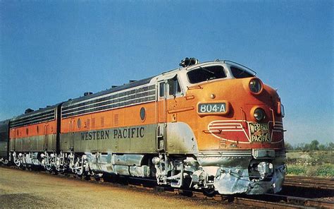 The Western Pacific Railroads 804 A Known As The California Zephyr