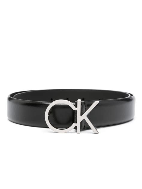 Calvin Klein Logo Buckle Leather Belt Farfetch