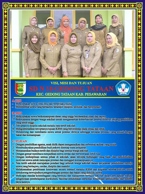 Contoh Desain Banner Visi Misi Sekolah Waroung Desain