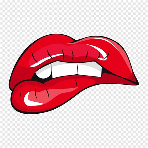 Lips Biting Drawing