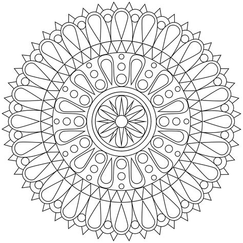 Mandalas Para Colorear Y Dibujar Páginas Para Colorear