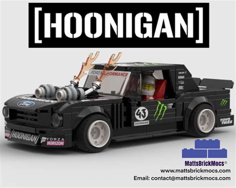 Lego Moc Hoonigan Mustang By Mattsbrickmocs Rebrickable Build With Lego