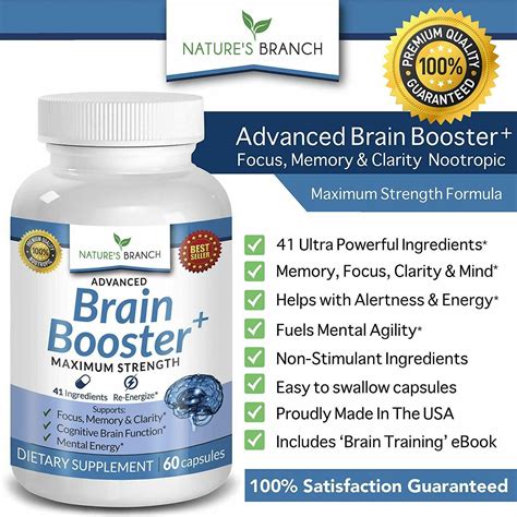 Advanced Brain Booster Supplements 41 Ingredients Memory Focus And Clarity