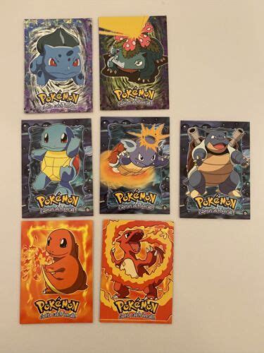 1999 Topps Pokemon First Movie Cards Lot Bulbasaur Squirtle Charmander