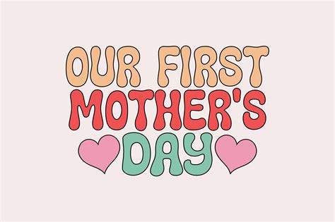 Retro Our First Mothers Day Graphic By Rajibstore987 · Creative Fabrica