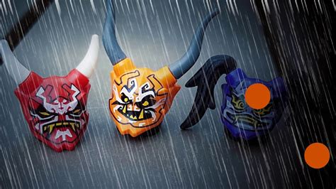 The Three Oni Masks In The Rain Lego Ninjago Rollthedice Youtube