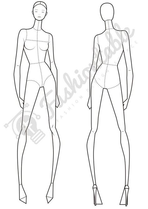 Female Fashion Croquis Templates