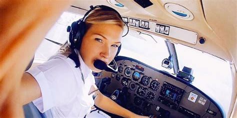 Female pilot Instagram blogger
