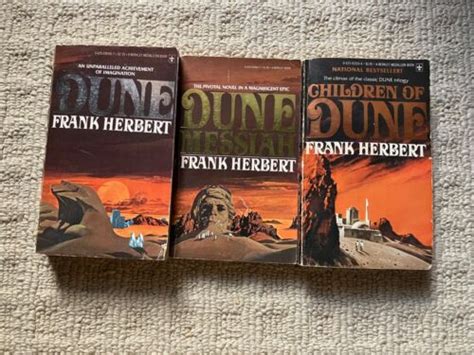 Frank Herbert Dunemessiahchildren Of Dune Lot 3 Vintage Paperbacks