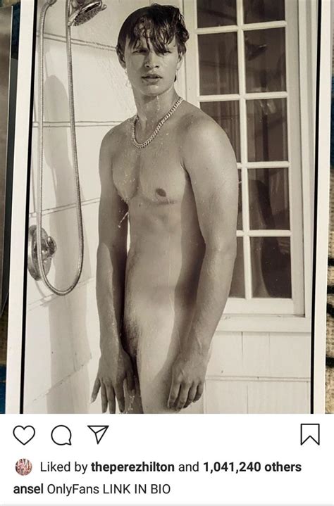 Actor Ansel Elgort Goes Nude On Instagram