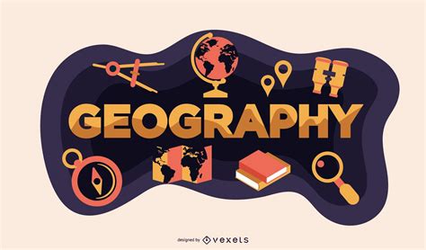 Geography Lettering Vector Download