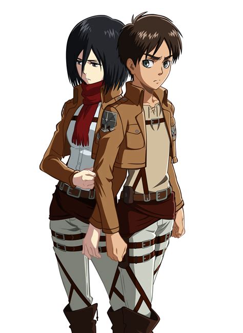 Shingeki No Kyojin Eren And Mikasa