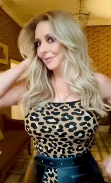 Hottest Milf Carol Vorderman 62 Arches Back In Clingy Dress As Fans