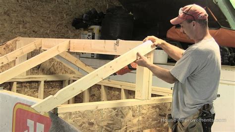 How To Build A Shed Part 3 Building And Installing Rafters Youtube