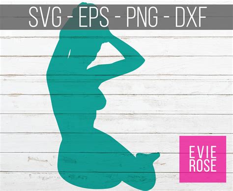 Pinup Girl Silhouette SVG File Set Sexy Model Bent Over In Etsy Canada