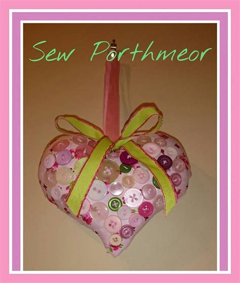 Cadeau Creatief Met Knopen Sew Porthmeor Heart Novelty Christmas