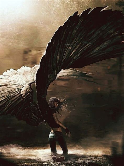 Secret Wings Angel Art Dark Fantasy Art Fallen Angel