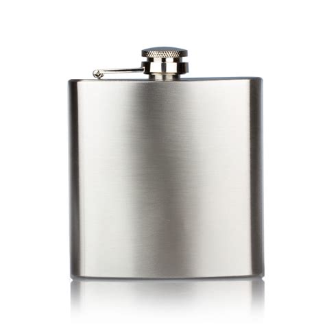 Classic Stainless Steel Personalised Hip Flask Engravers Guild
