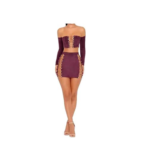 woman suede mini long sleeve off shoulder club sex party dress dropshipping clothing buy two