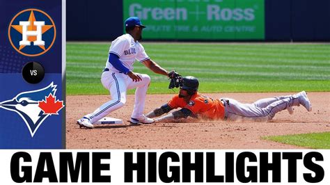 Astros Vs Blue Jays Game Highlights 6621 Mlb Highlights Win