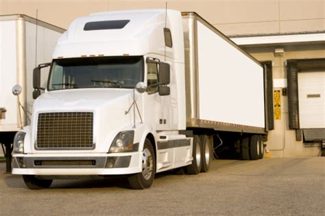 Semi Truck At Loading Dock Stock Photo Download Image Now Istock