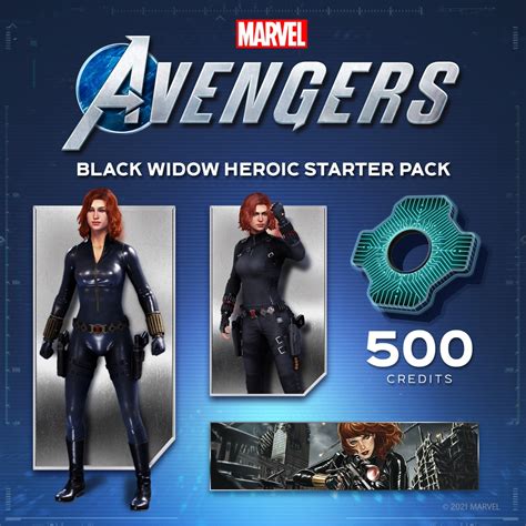 Marvels Avengers Black Widow Heroic Starter Pack Ps4