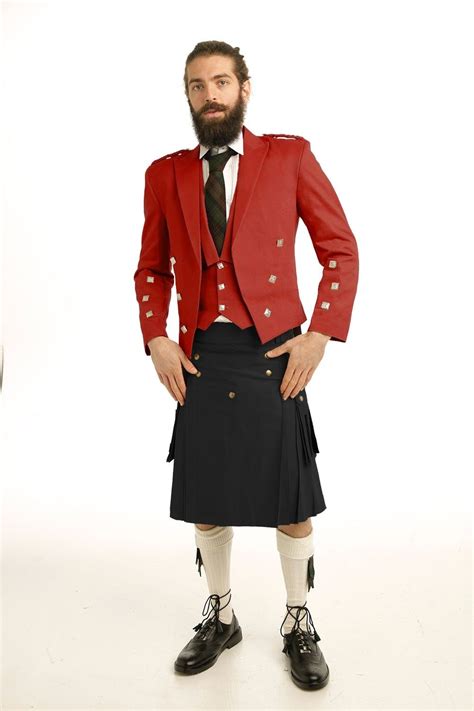 Casual Prince Charlie Kilts Outfit Scottish Kilt