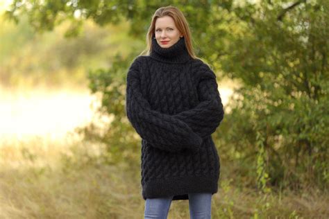 Black Mohair Sweater By Supertanya Supertanya