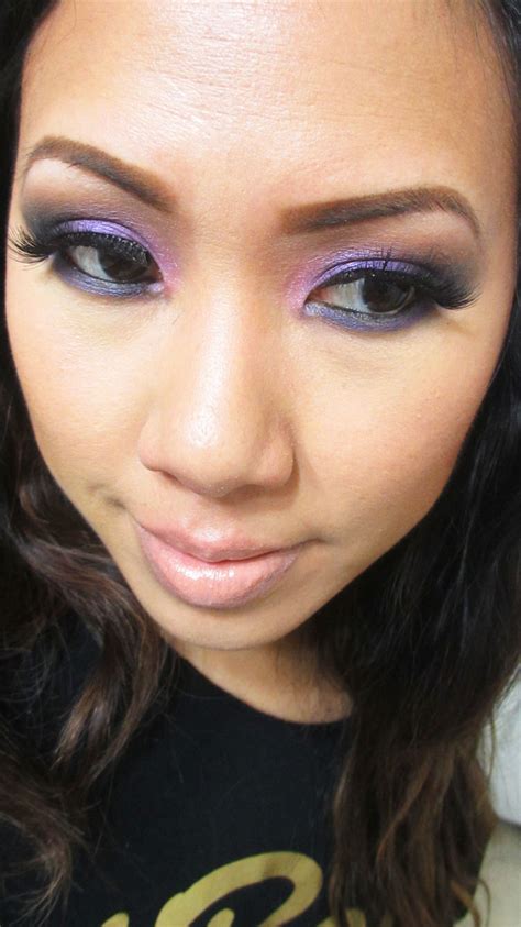 Tutorial Smokey Dramatic Purple Eyes Makeup By Renren