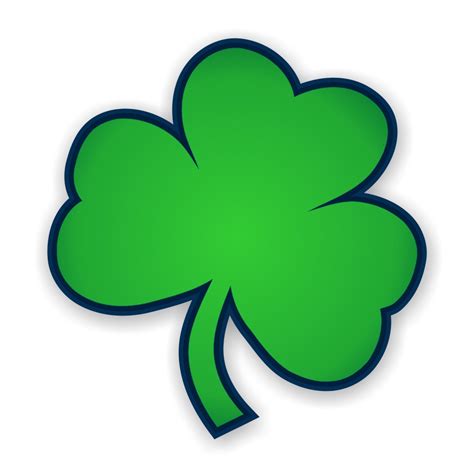 Notre Dame Fighting Irish Shamrock Precision Cut Decal Sticker