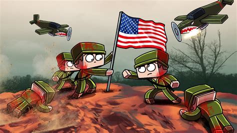 Minecraft World War 2 Base Defense Capture The Flag Americans Vs