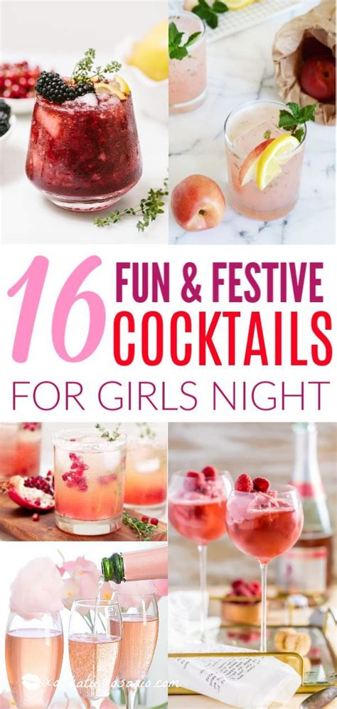 16 Galentine S Day Cocktails That Ll Elevate Girls Night Girls Night Drinks Girls Night