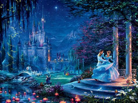 Thomas Kinkade Disney - Cinderella Starlight - 750 Piece ... Wallpaper set 8 (thomas kinkade paintings #2) « awesome wallpapers.