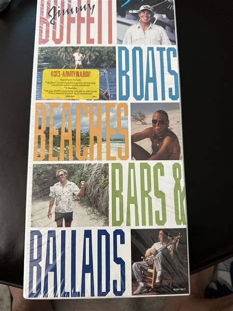 Jimmy Buffett 4 Cd Box Set Boats Beaches Bars And Ballads And Parrot Head Handbook Ebay
