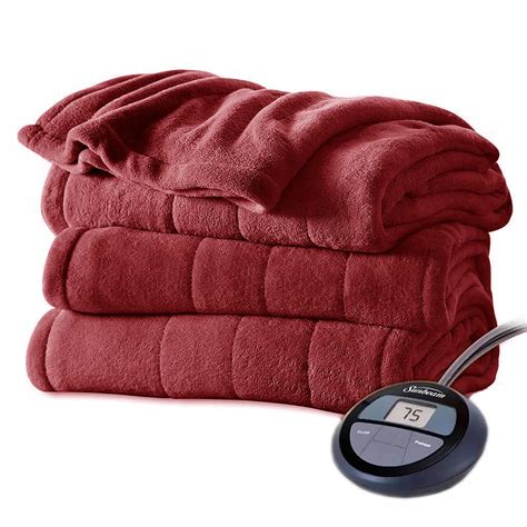 Buy Sunbeam Queen Microplush Electric Heated Blanket With 10 Heat