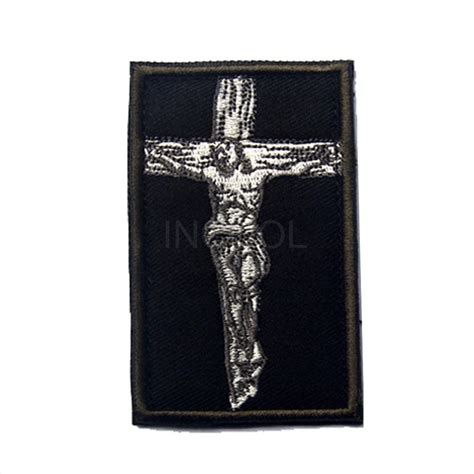 Christian Embroidery Patch Jesus Cross Morale Patch Tactical Emblem